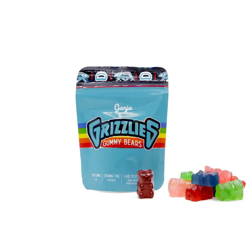 Grizzlies Gummies (350mg THC) - Black Cherry - Image 2