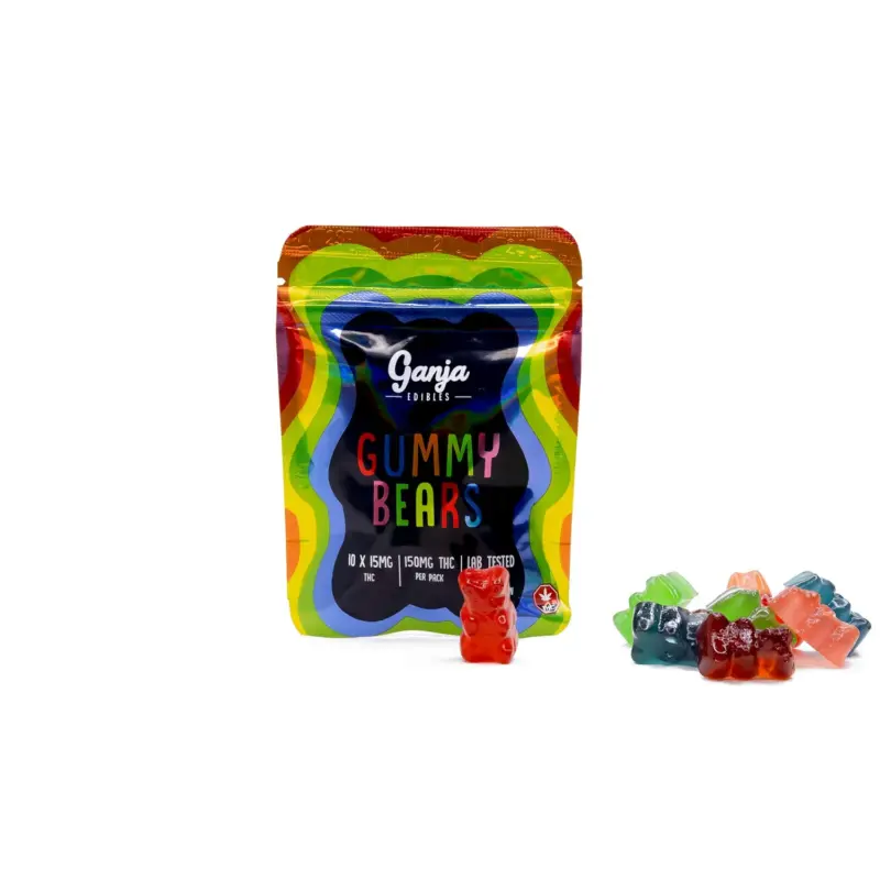 Ganja Bears (150mg THC) - Blue Raspberry - Image 3