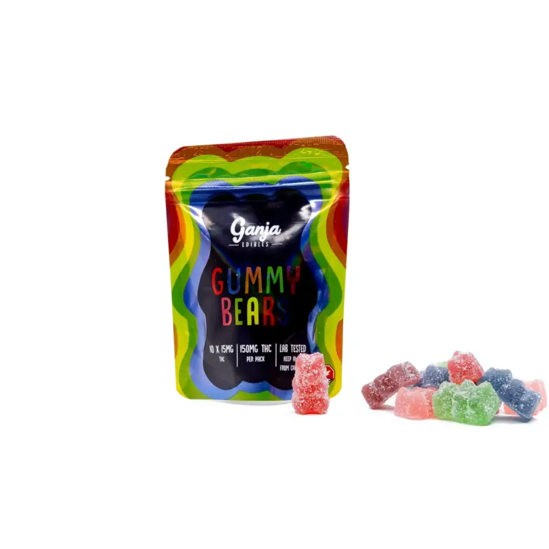 Ganja Bears (150mg THC) - Sour Assorted - Image 2