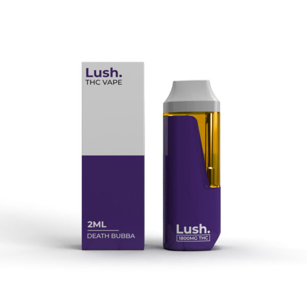 Lush - Discreet THC Disposable Vape (2 Grams) - Death Bubba (Indica)