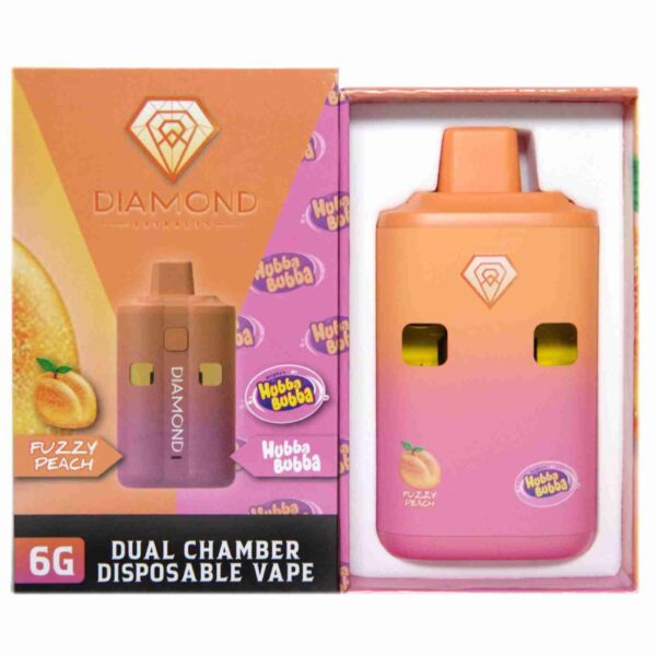 Diamond Dual Vapes 6g - Fuzzy Peach x Hubba Bubba