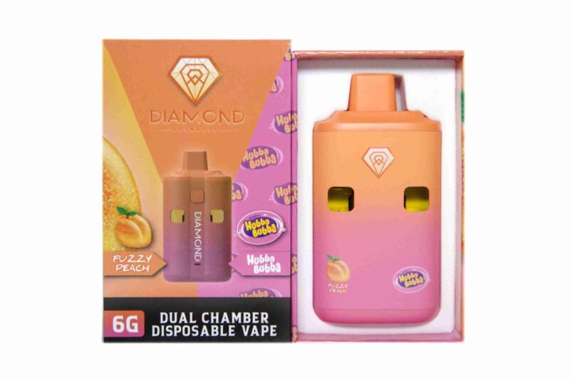 Diamond Dual Vapes 6g - Fuzzy Peach x Hubba Bubba