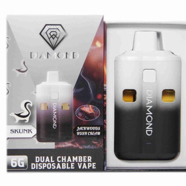 Diamond Dual Vapes 6g - Skunk x Jackwoods Rush Cream