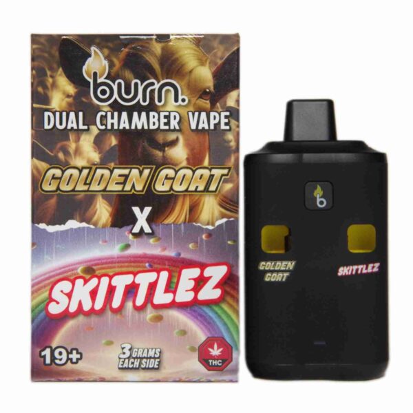Burn Dual 6g Vape - Golden Goat + Skittlez