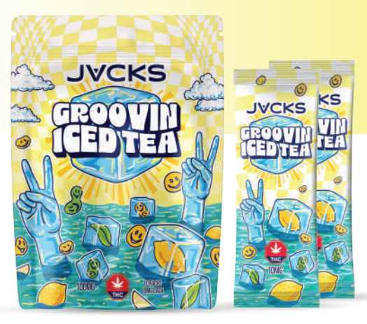 JACKS THC Powder Drink Mix - Groovin Iced Tea 1000mg