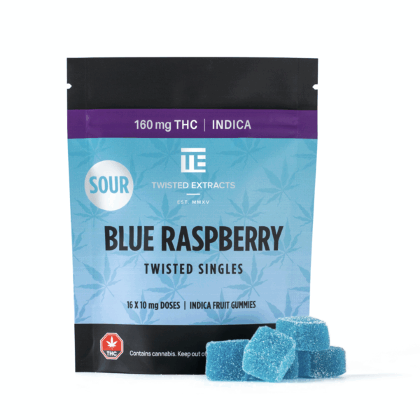 Twisted Extracts - Singles 160mg - Sour Blue Raspberry (Indica)