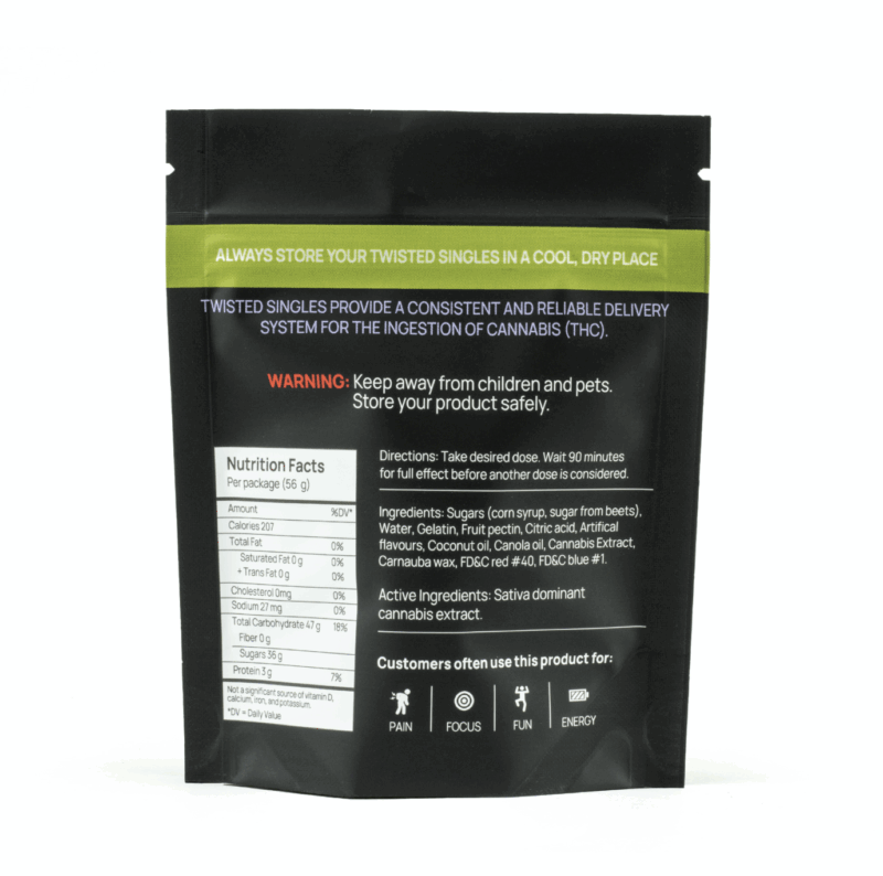 Twisted Extracts - Singles 160mg - Sour Strawberry Kiwi (Sativa) - Image 2