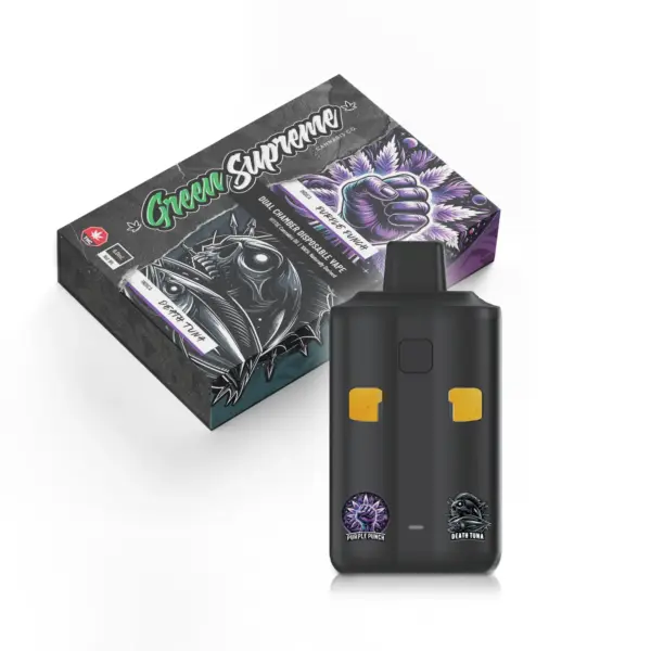 Green Supreme 6g Dual Chamber Vape Pen - Purple Punch x Death Tuna