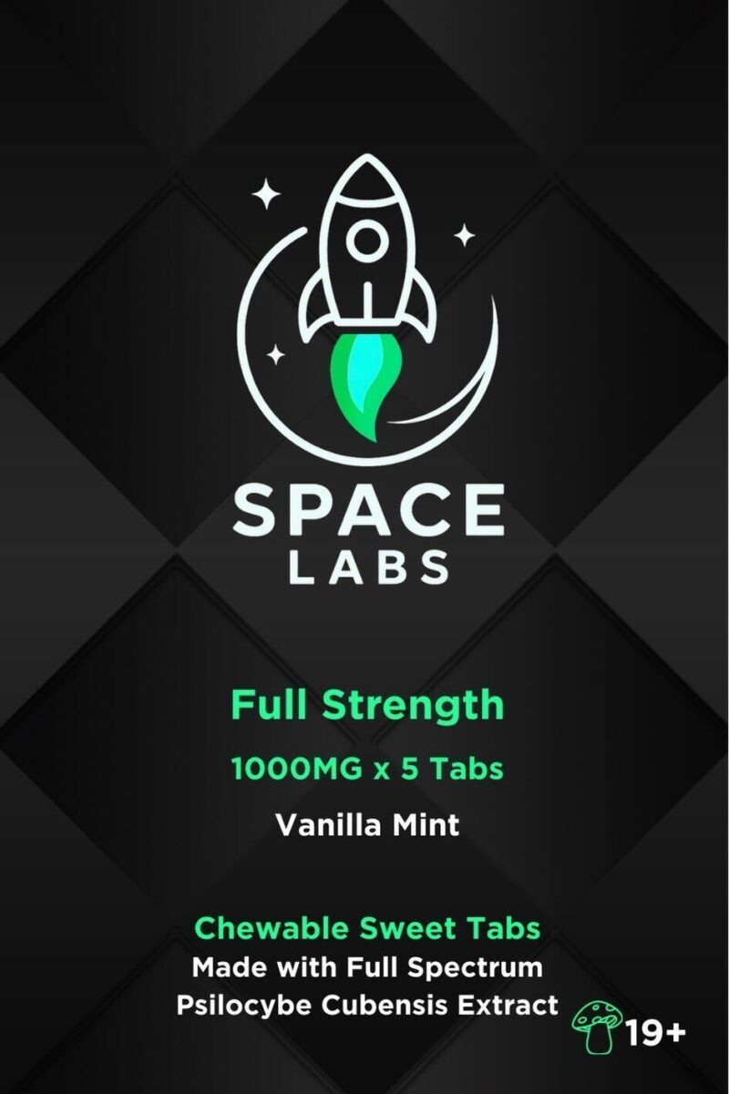 Space Labs - Chewable Sweet Mushroom Tabs - Full Strength (Vanilla Mint 5 Grams)