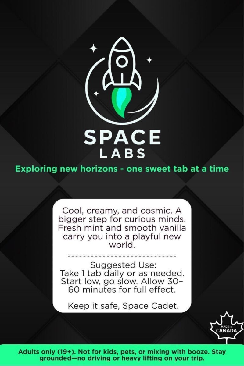 Space Labs - Chewable Sweet Mushroom Tabs - Full Strength (Vanilla Mint 5 Grams) - Image 2