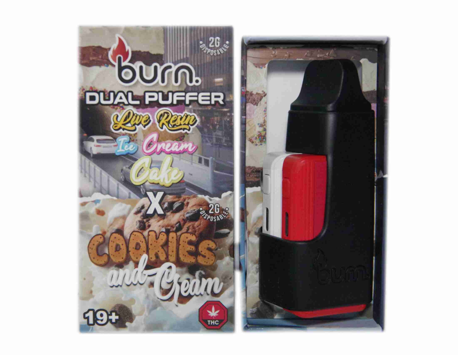 Burn Live Resin Vape (5g) - Ice Cream Cake x Cookies and Cream