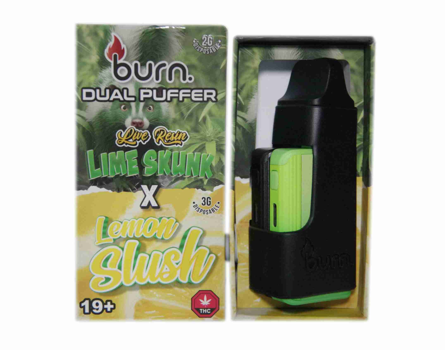 Burn Live Resin Vape (5g) - Lime Skunk x Lemon Slush