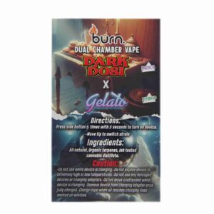 Alternative view of Burn Dual 6g Vape - Dark Dosi + Gelato