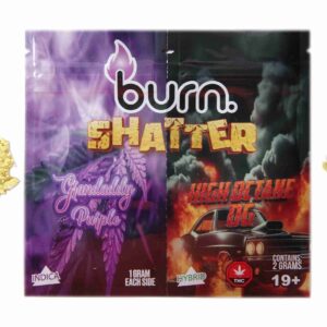 Burn Shatter 2 Grams - Granddaddy Purple + High Octane OG