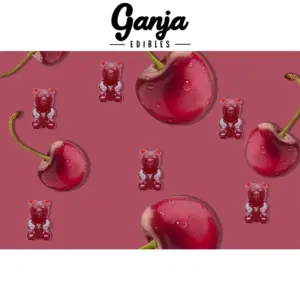 Alternative view of Ganja Bears (150mg THC) - Black Cherry