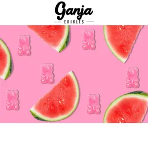 Alternative view of Ganja Bears (150mg THC) - Watermelon