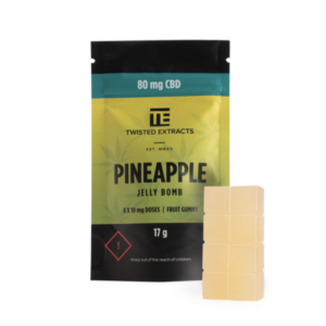 Twisted Extracts - Jelly Bombs 80mg - Pineapple (CBD)
