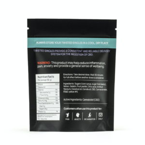 Alternative view of Twisted Extracts - Singles 160mg - Sour Lemon (CBD)