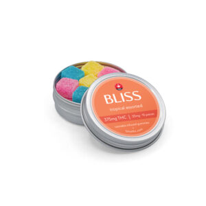 Alternative view of Bliss - THC Gummies (375mg) - Tropical Assorted