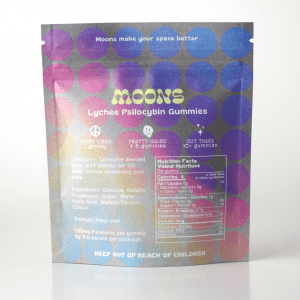 Alternative view of MOONS Psilocybin Gummies - Lychee