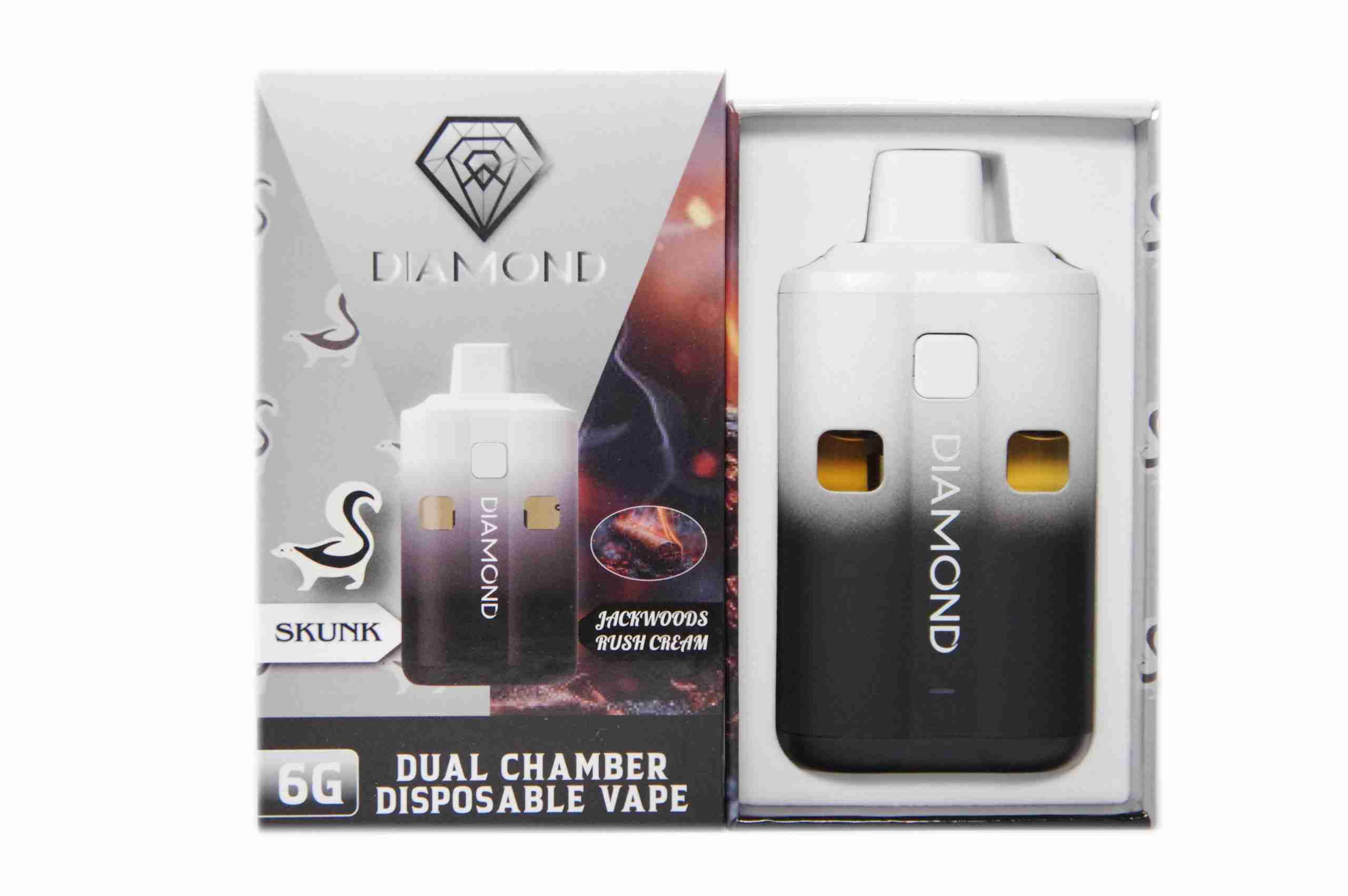 Diamond Dual Vapes 6g - Skunk x Jackwoods Rush Cream