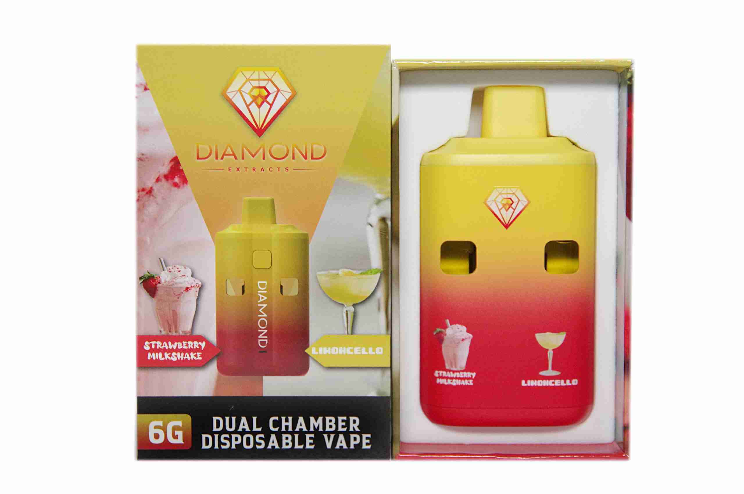 Diamond Dual Vapes 6g - Strawberry Milkshake x Limoncello