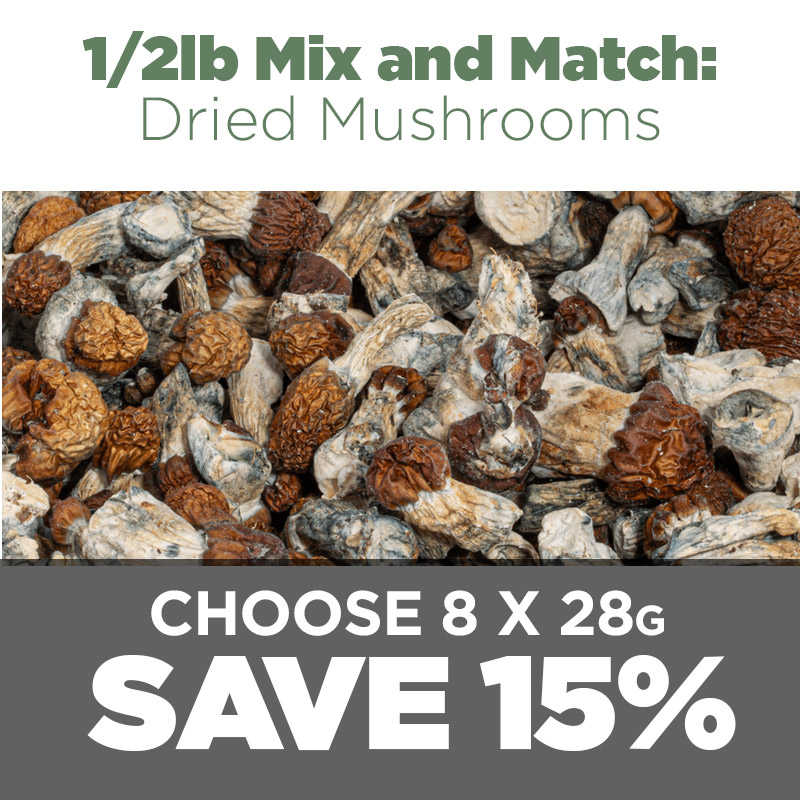 1/2lb Mix and Match Dried Mushrooms