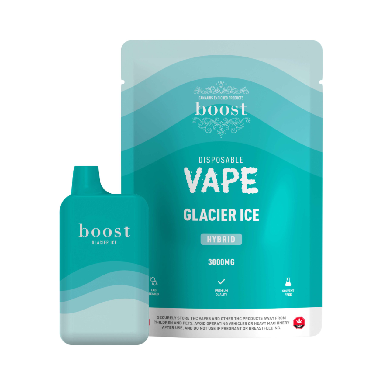 Boost 3g THC Vapes - Glacier Ice - Image 2