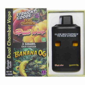Alternative view of Straight Goods 6g Dual Chamber Vape – Peach Mango + Banana OG