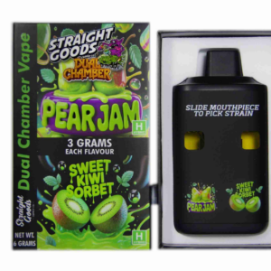 Alternative view of Straight Goods 6g Dual Chamber Vape – Pear Jam + Sweet Kiwi Sorbet
