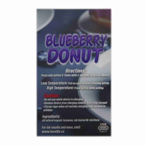 Alternative view of Burn Disposable Vape (3g) - Blueberry Donut (Indica)