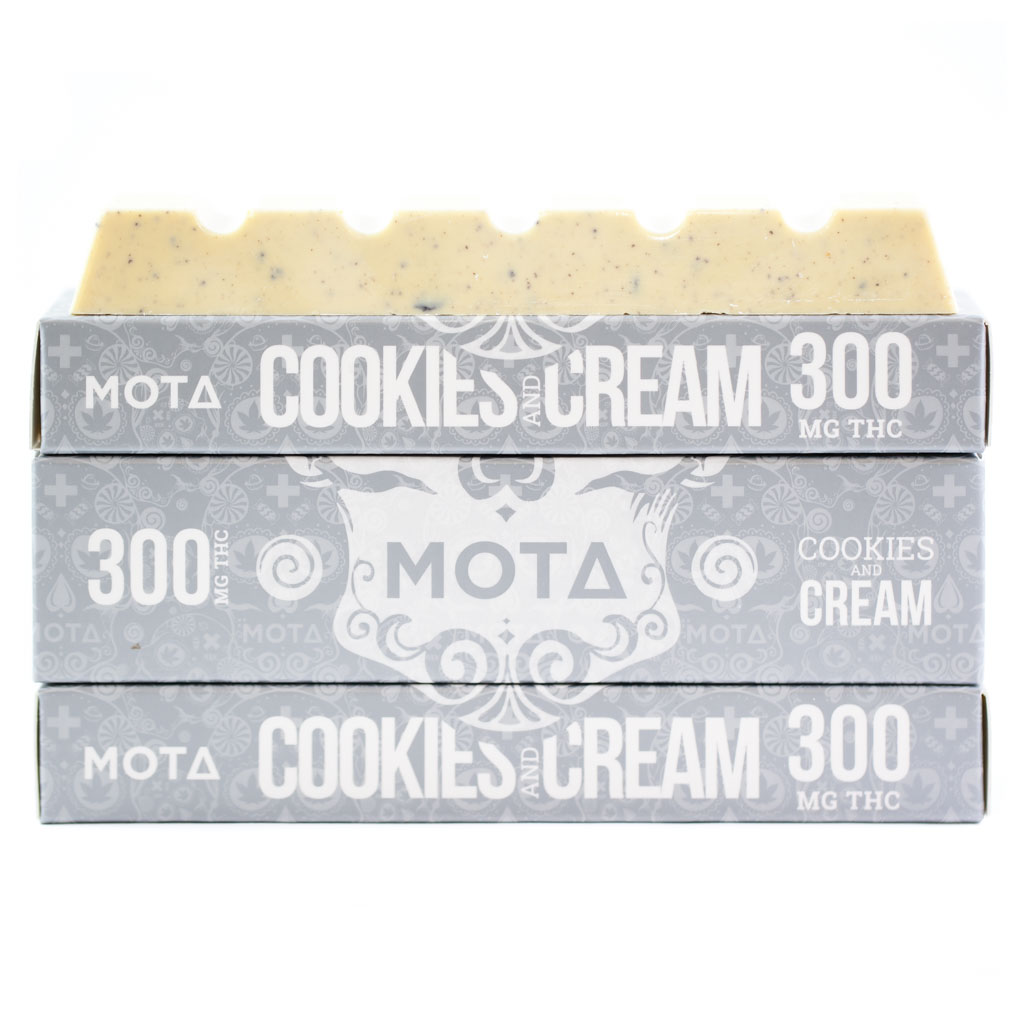 Mota White Chocolate Bar 300mg - Cookies and Cream