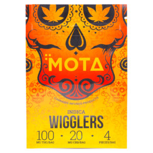 Alternative view of Mota - THC Wigglers 100mg (Indica)