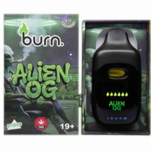 Burn LCD Disposable Vape (3g) - Alien OG (Hybrid)