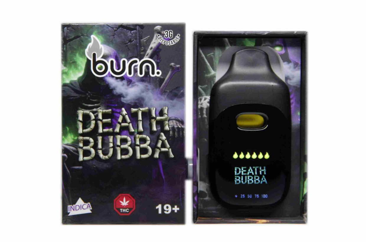 Burn LCD Disposable Vape (3g) - Death Bubba (Indica)
