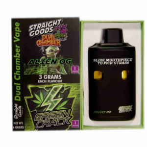 Straight Goods 6g Dual Chamber Vape - Alien OG + Green Crack