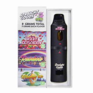 Straight Goods 9g Triple Chamber Vape - Berry Explosion + Rainbow + Mango Ice