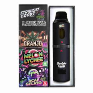Straight Goods 9g Triple Chamber Vape - Granjo + Melon Lychee + Acai Gelato